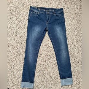A/X Armani Exchange skinny jeans.